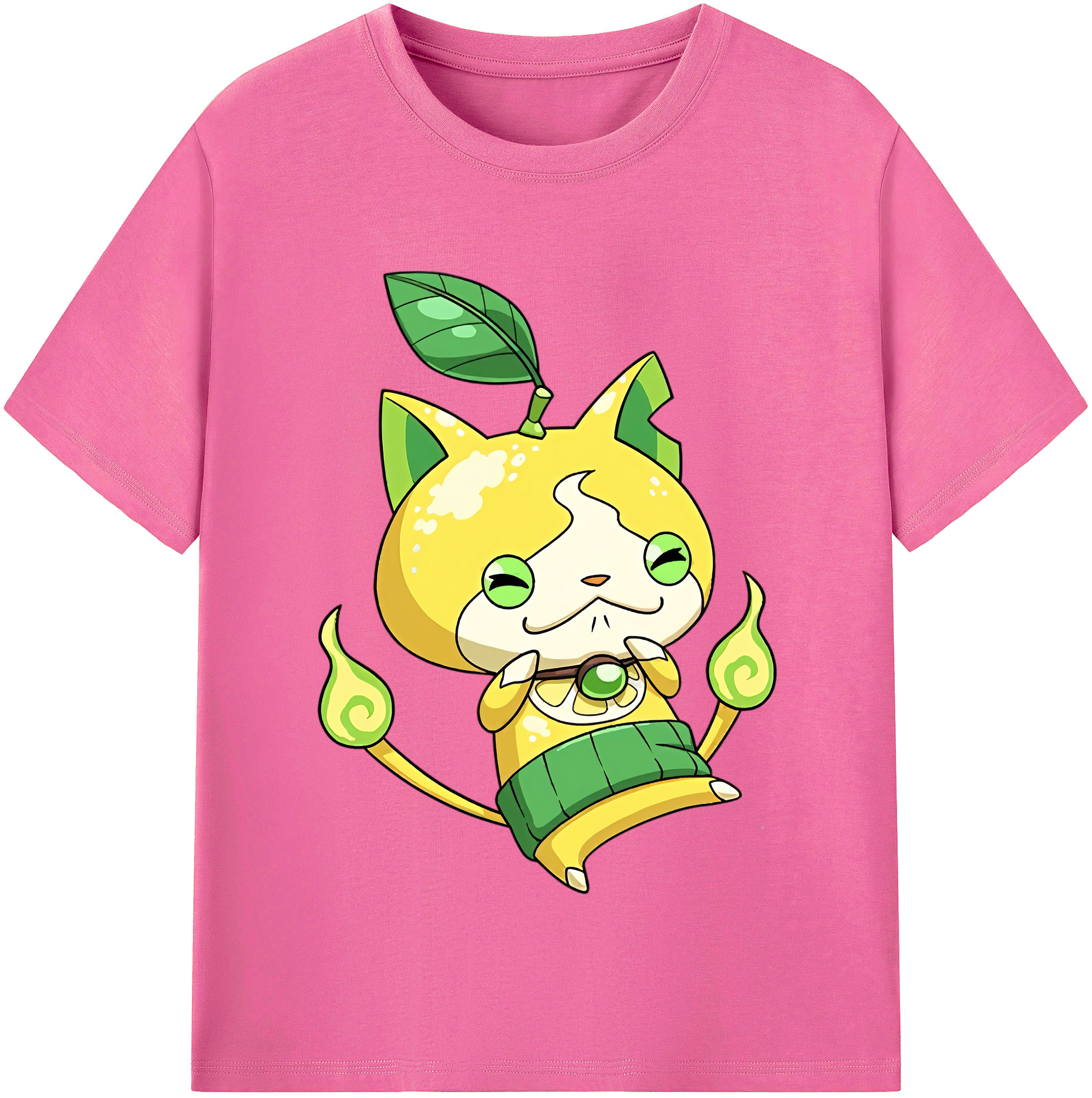 （画像用） 妖怪ウォッチ Yo-kai Watch レディースカジュアルプリントTシャツ（綿100％）